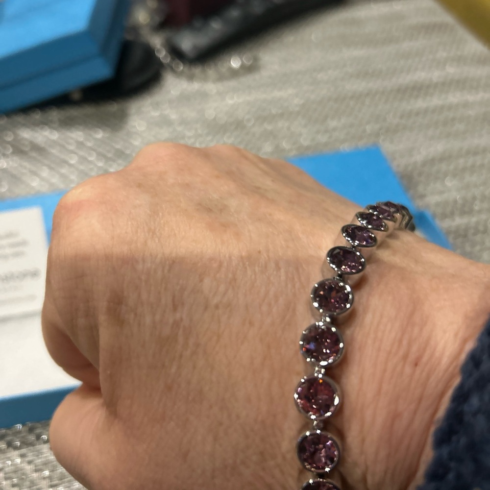 Touchstone Swarovski Iris Ice Tennis Bracelet. New, original packaging. - Picture 4 of 8